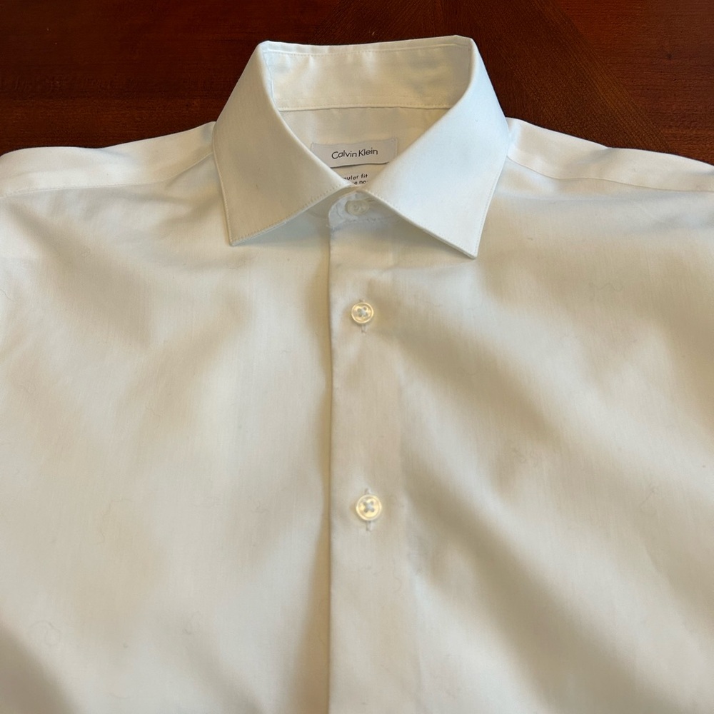 Calvin Klein Men’s Long Sleeve (French Cuff) Dress Shirt